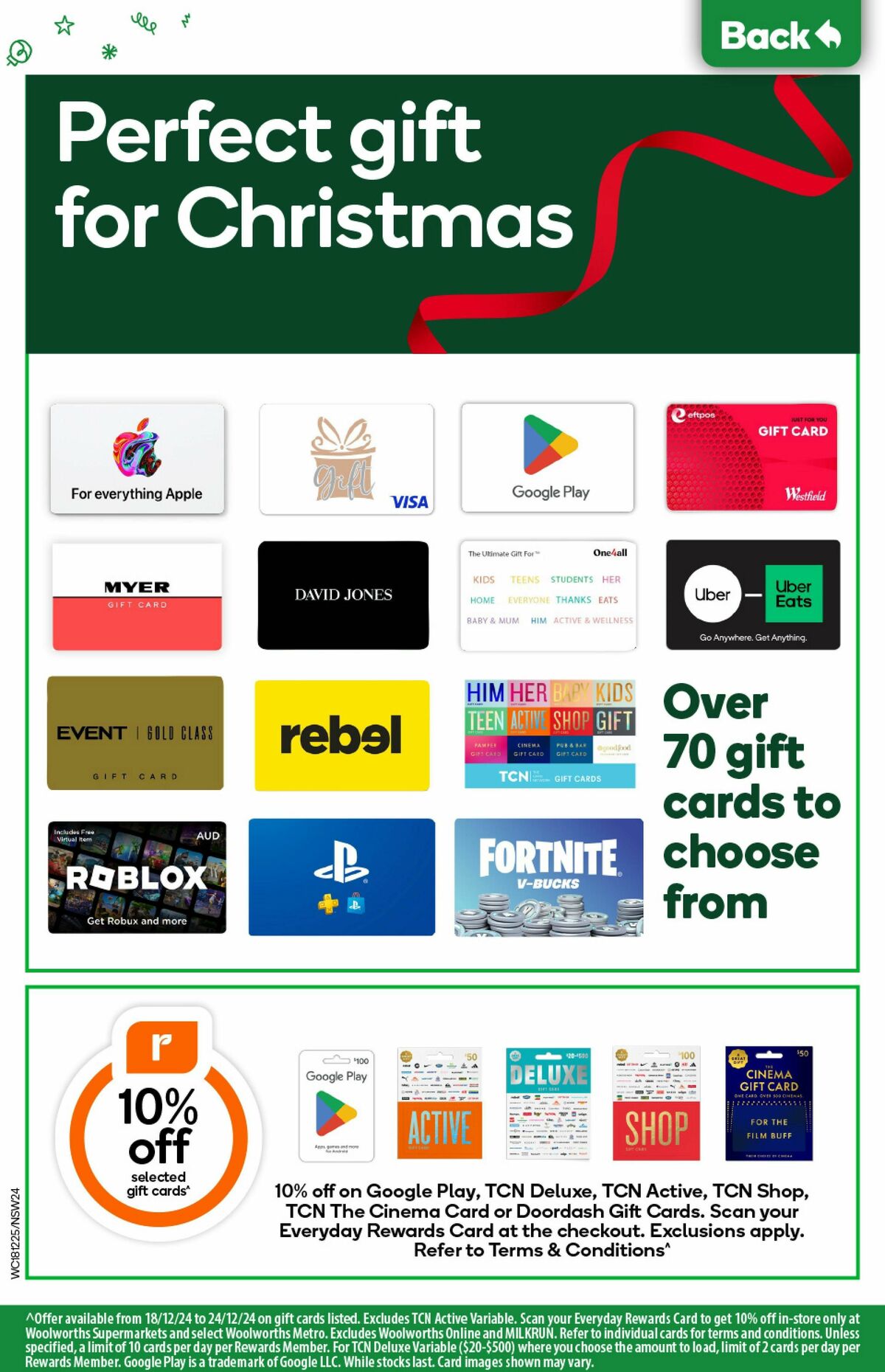 Woolworths Catalogues from 18 December