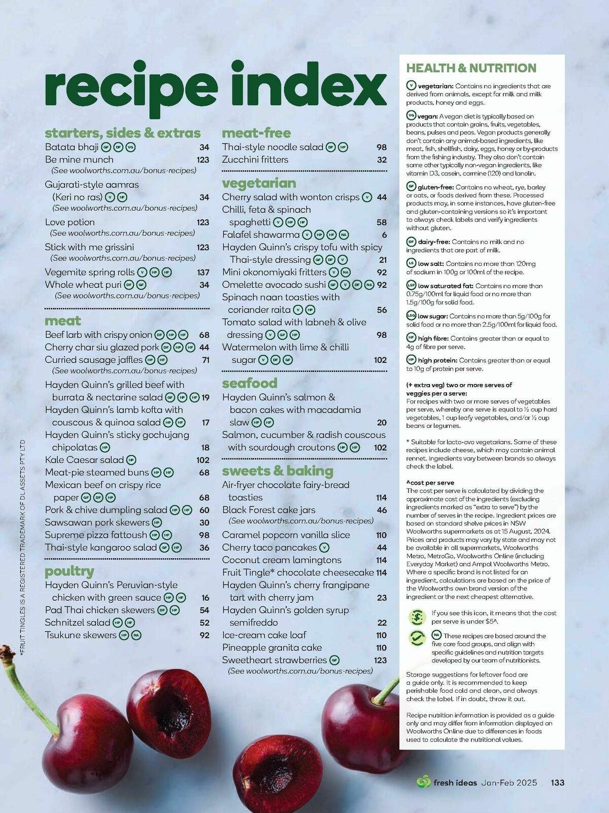 Woolworths Magazine January / February Catalogues from 1 January