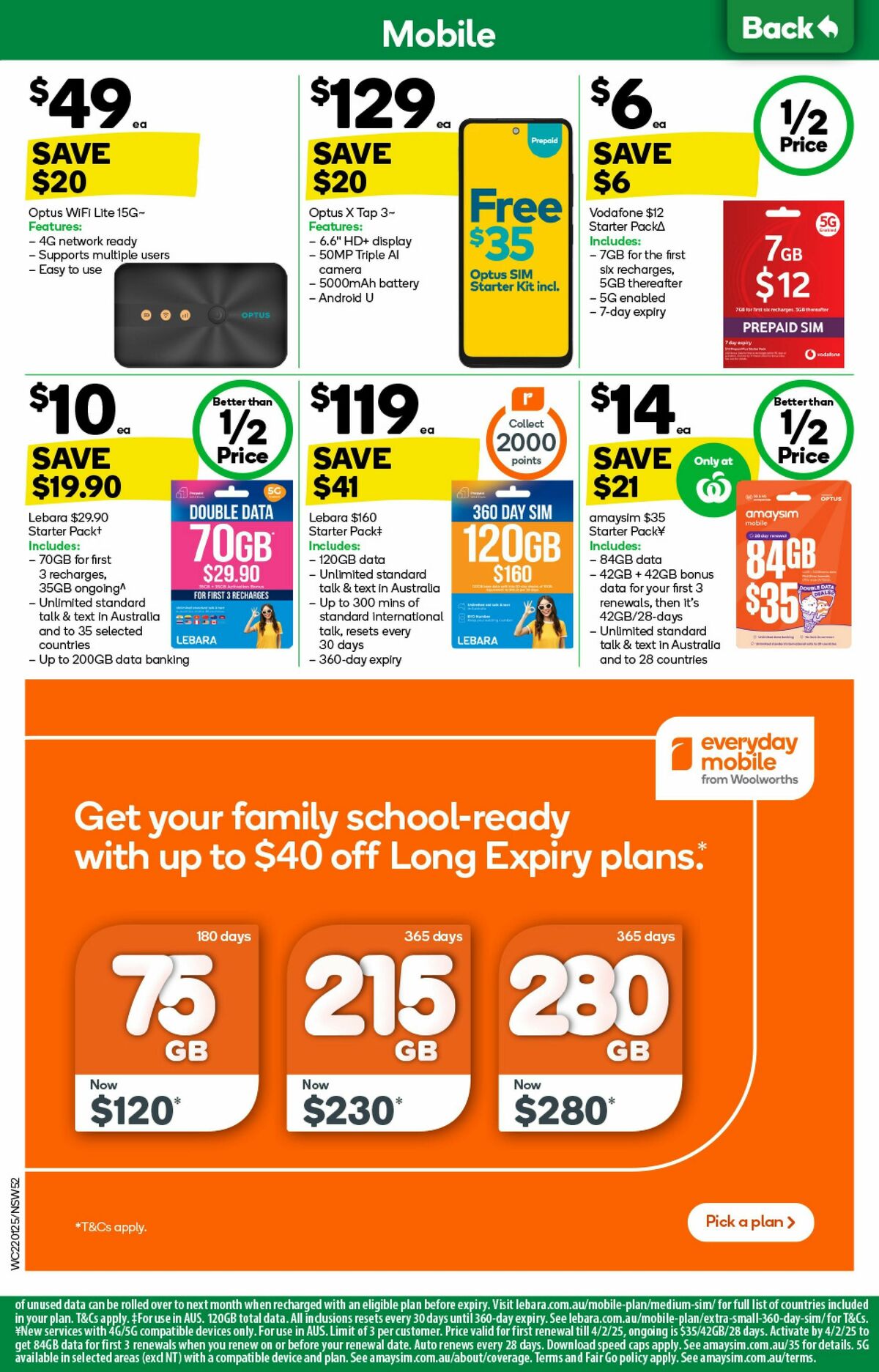 Woolworths Catalogues from 22 January