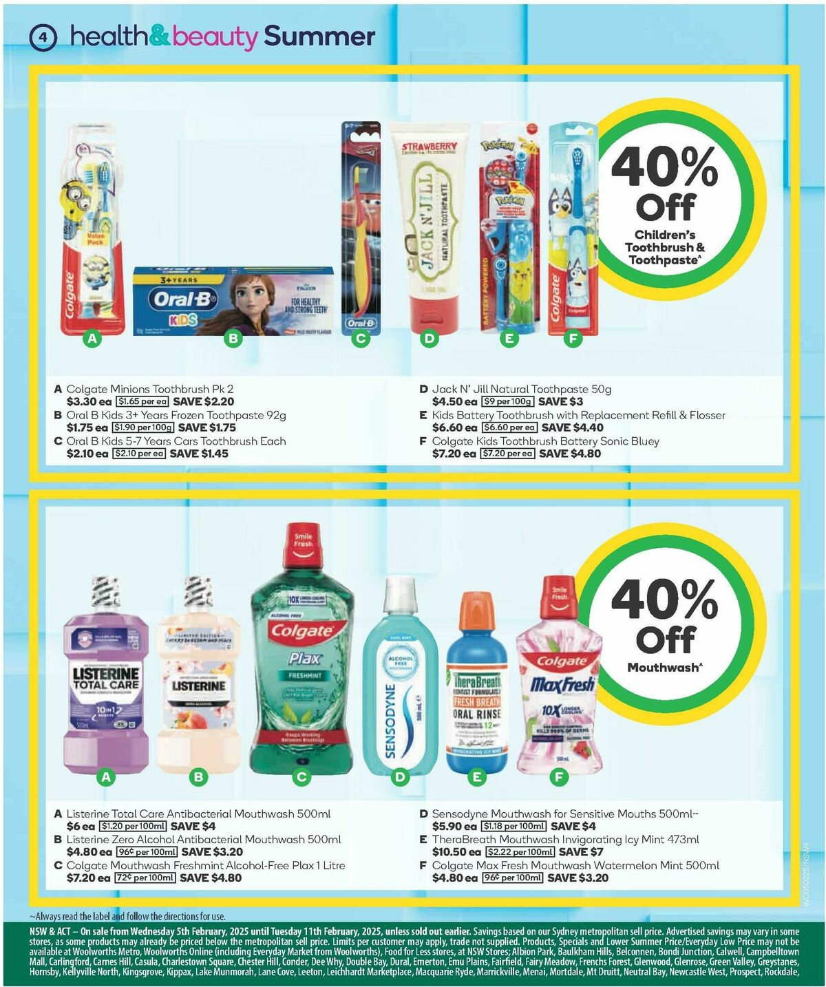 Woolworths Summer Health & Beauty Catalogues from 5 February