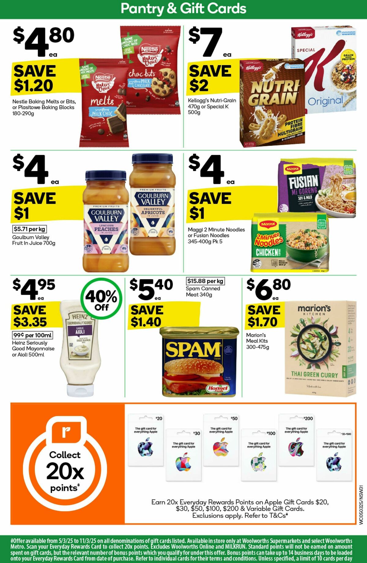 Woolworths Catalogues from 5 March