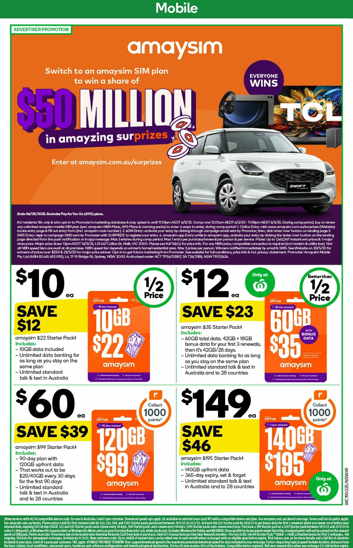 Woolworths Catalogues from 19 March