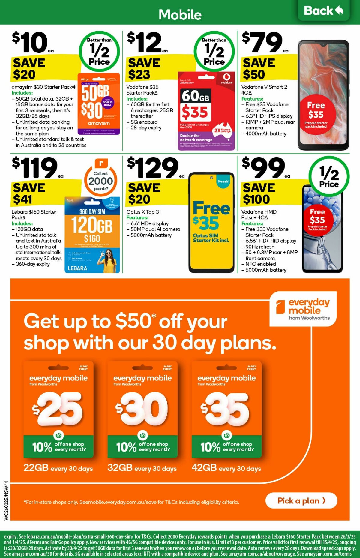 Woolworths Catalogues from 26 March