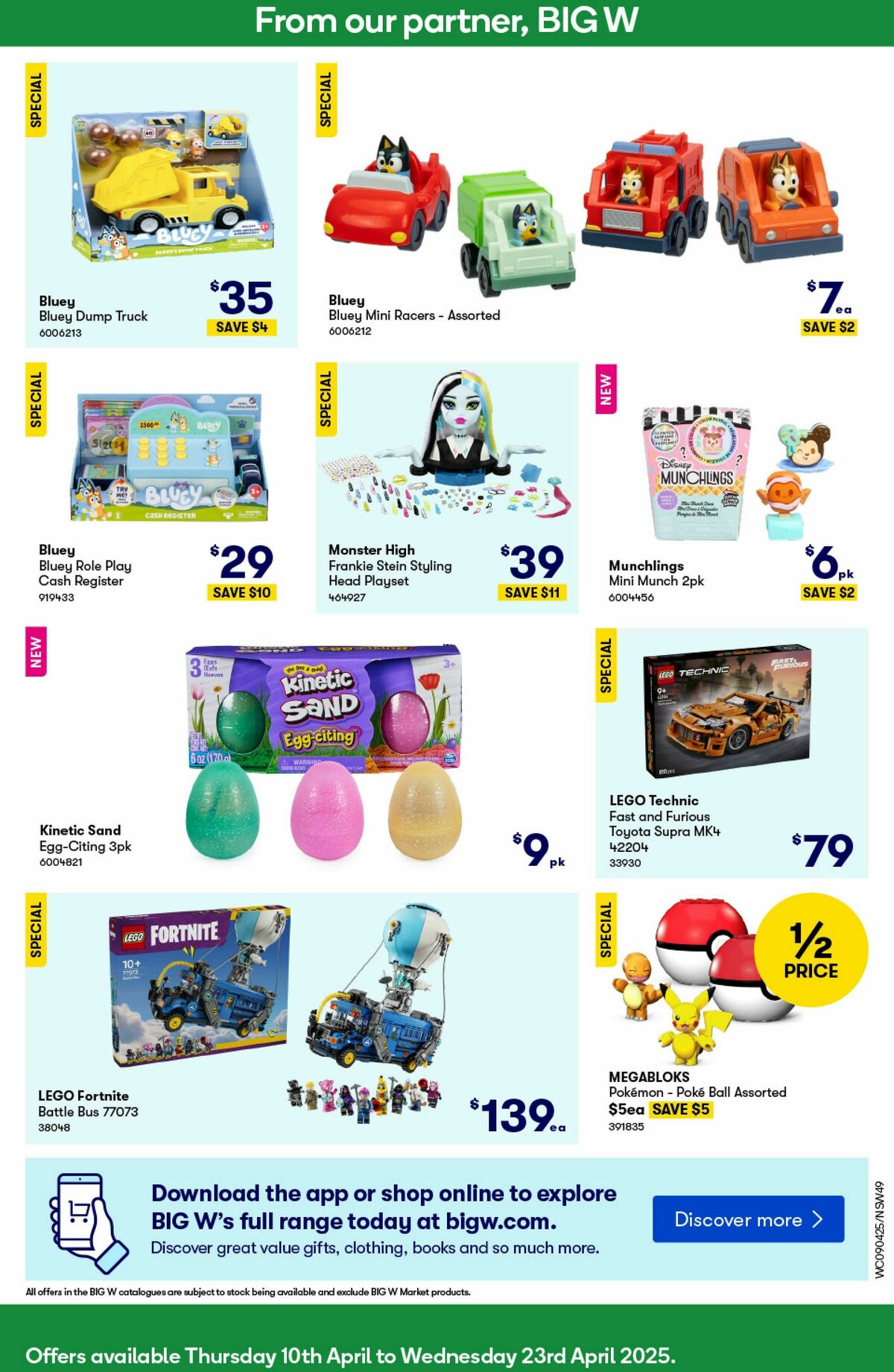 Woolworths Catalogues from 9 April
