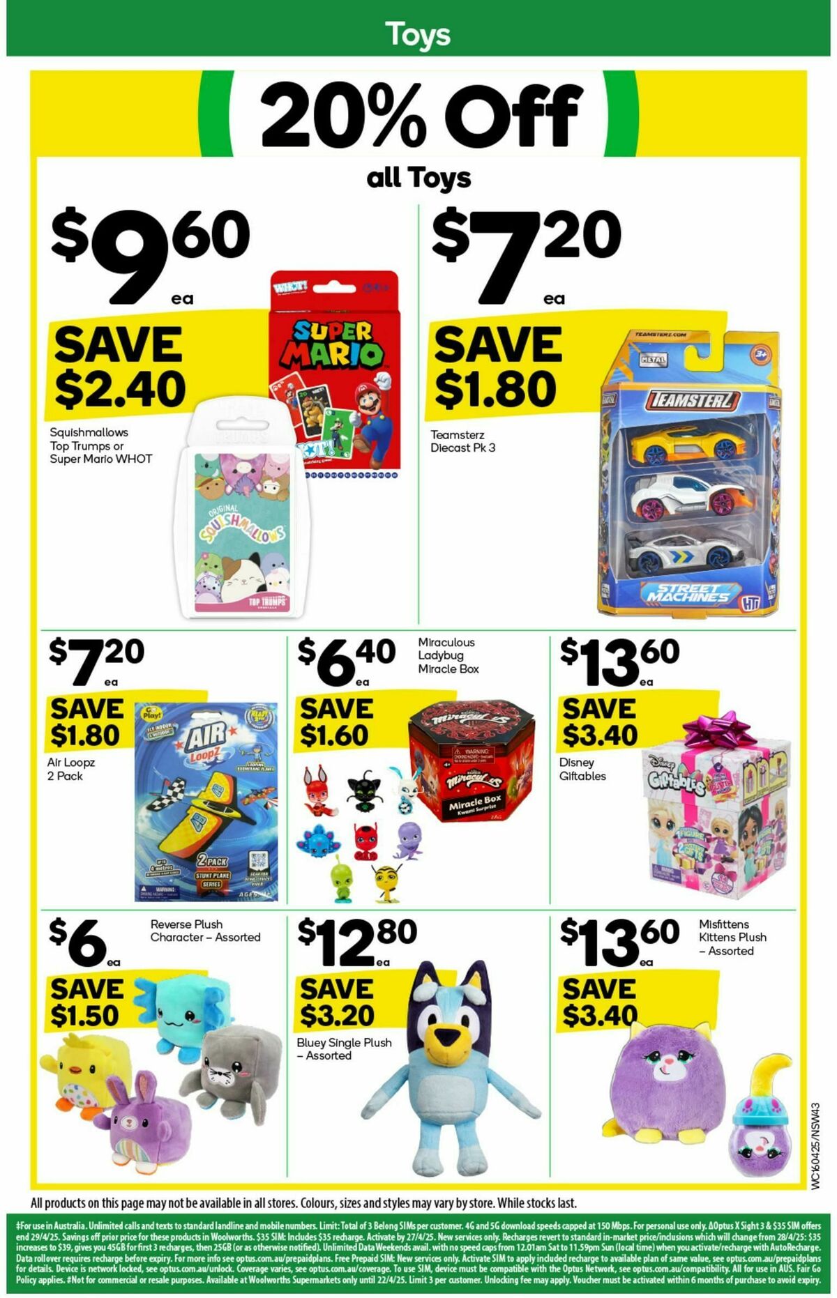 Woolworths Catalogues from 16 April