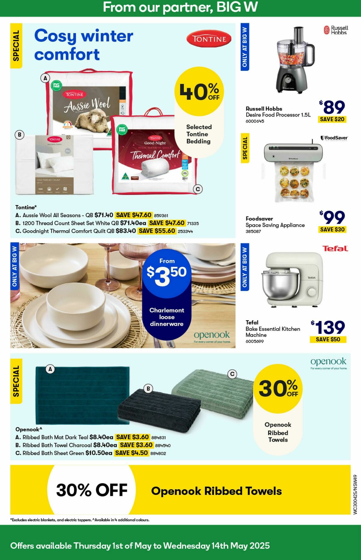 Woolworths Catalogues from 30 April