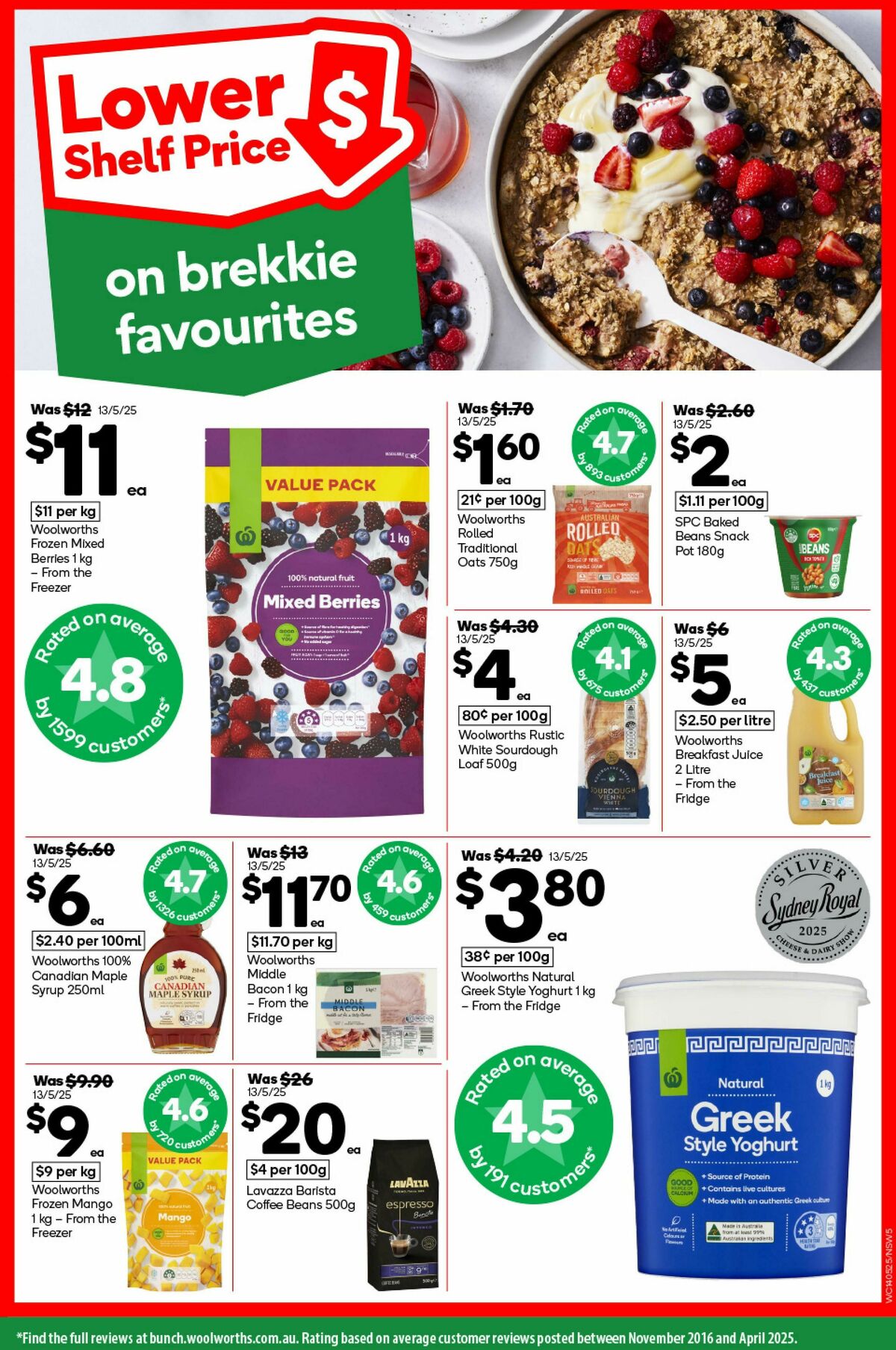 Woolworths Catalogues from 14 May