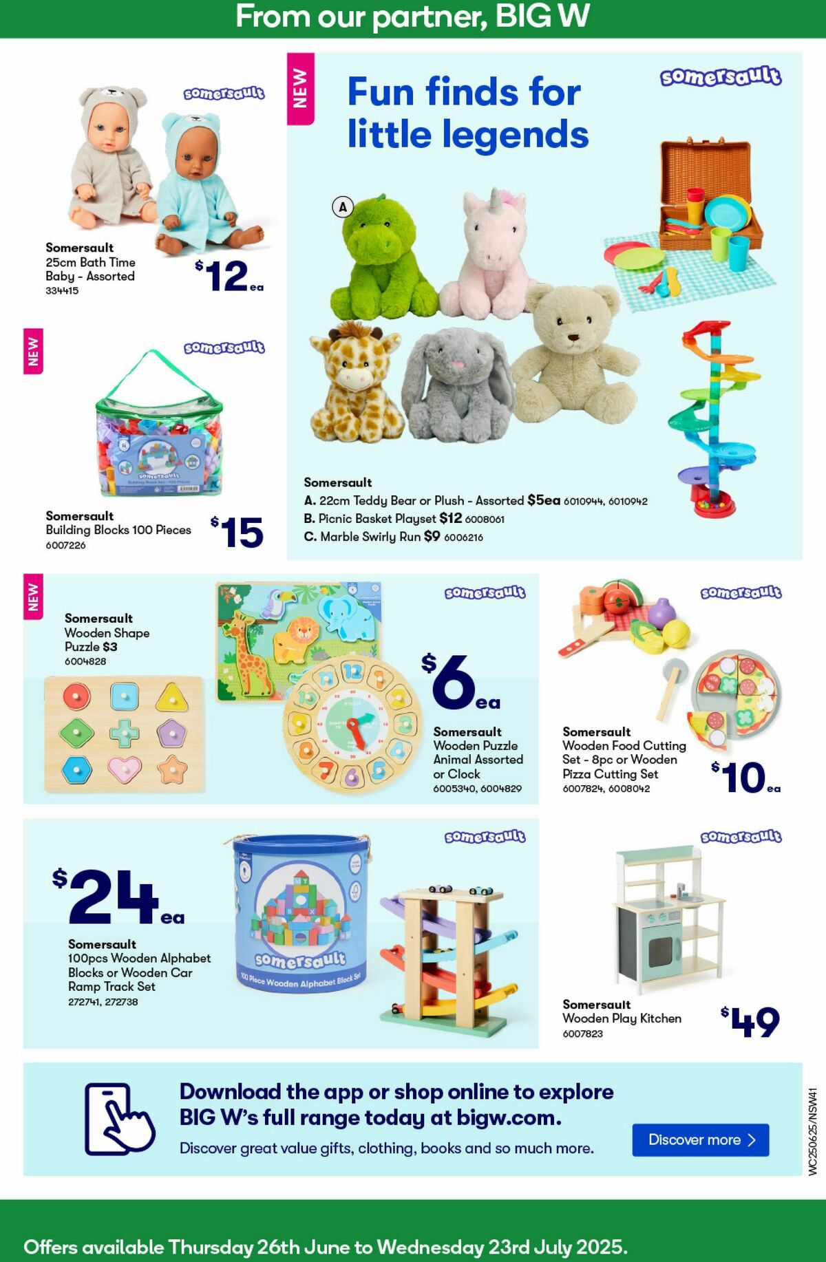 Woolworths Catalogues from 25 June