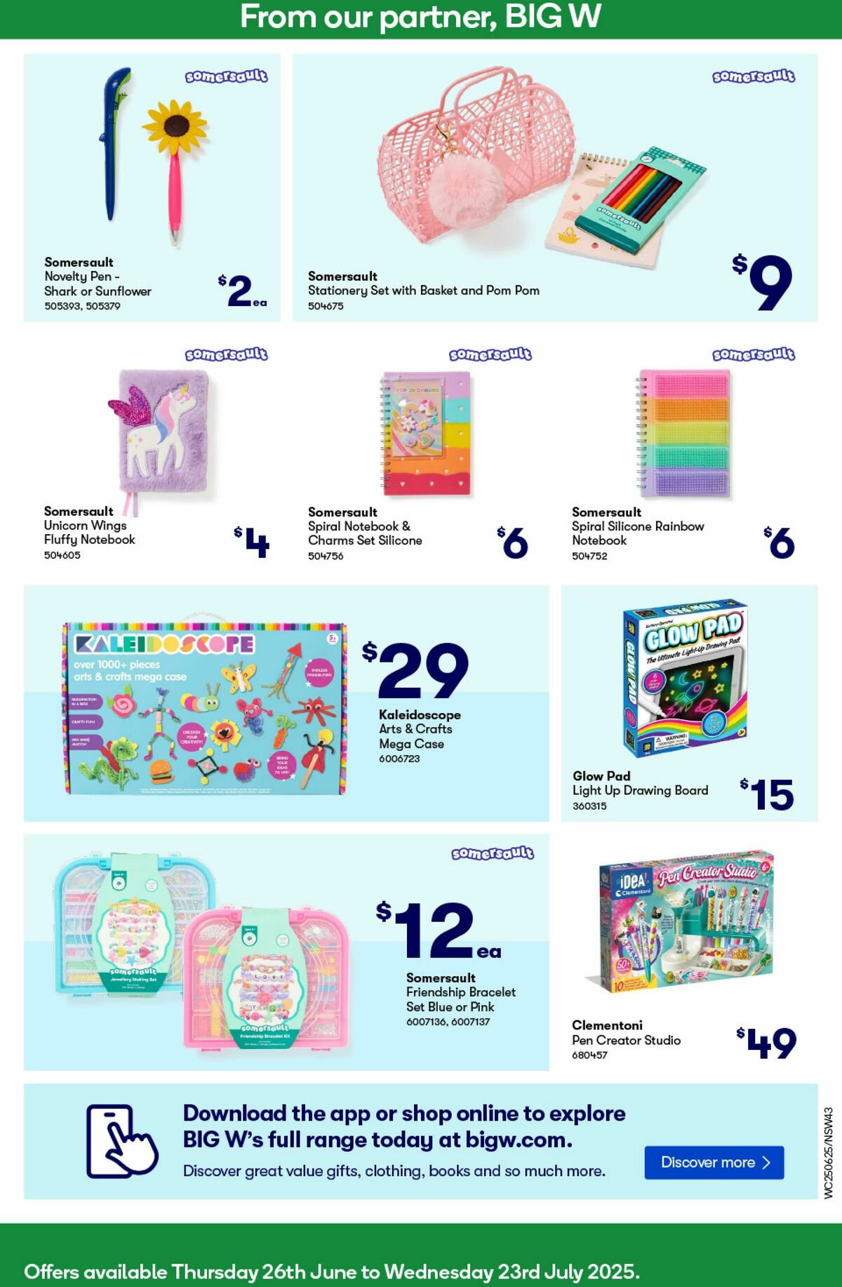 Woolworths Catalogues from 25 June
