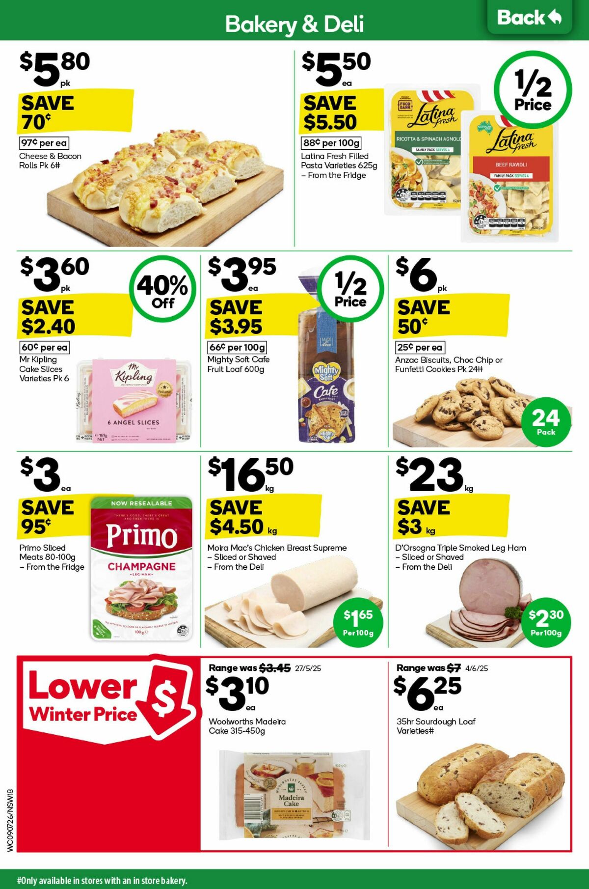 Woolworths Catalogues from 9 July