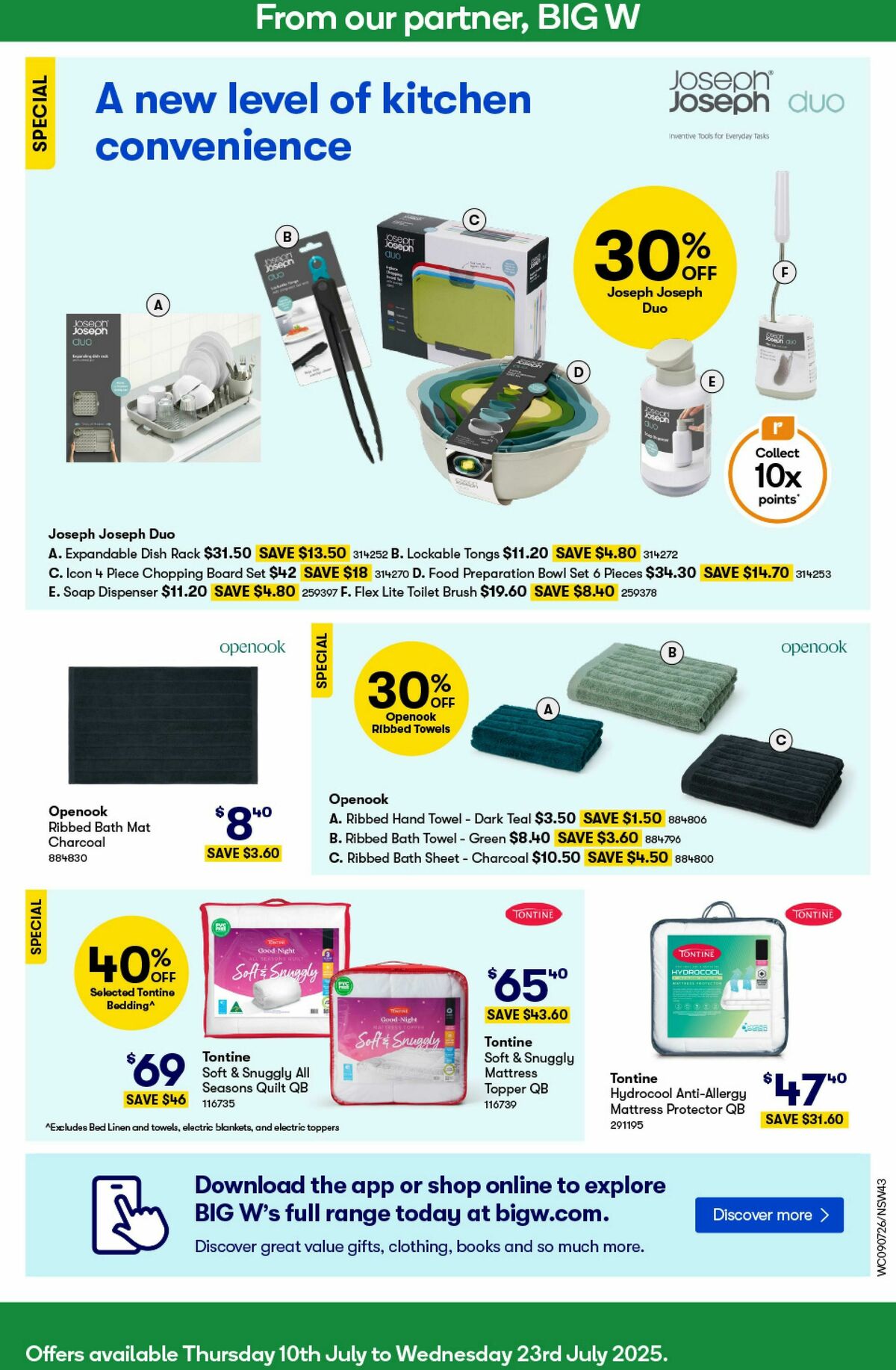 Woolworths Catalogues from 9 July