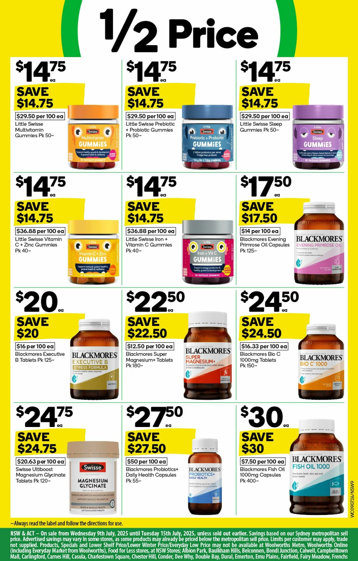 Woolworths Catalogues from 9 July