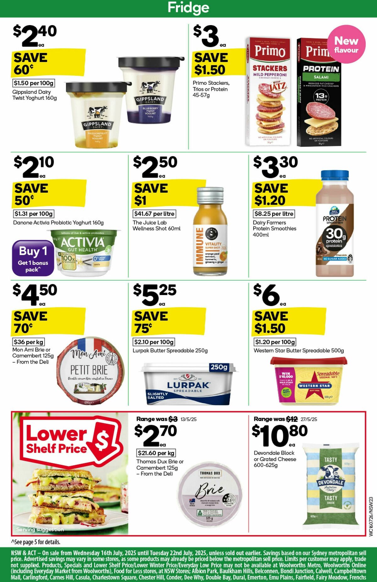 Woolworths Catalogues from 16 July