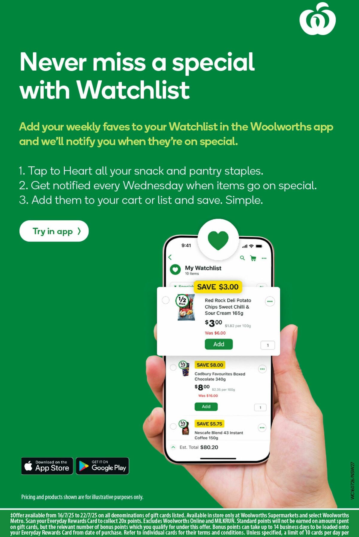 Woolworths Catalogues from 16 July