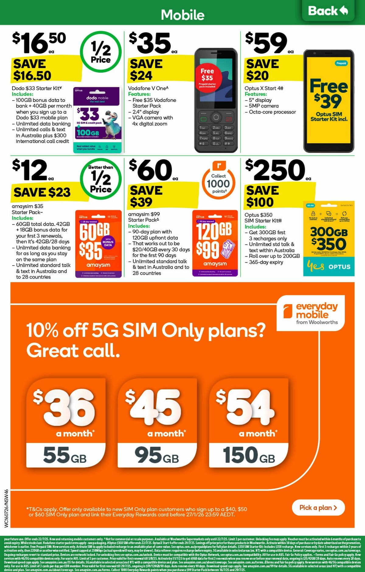 Woolworths Catalogues from 16 July