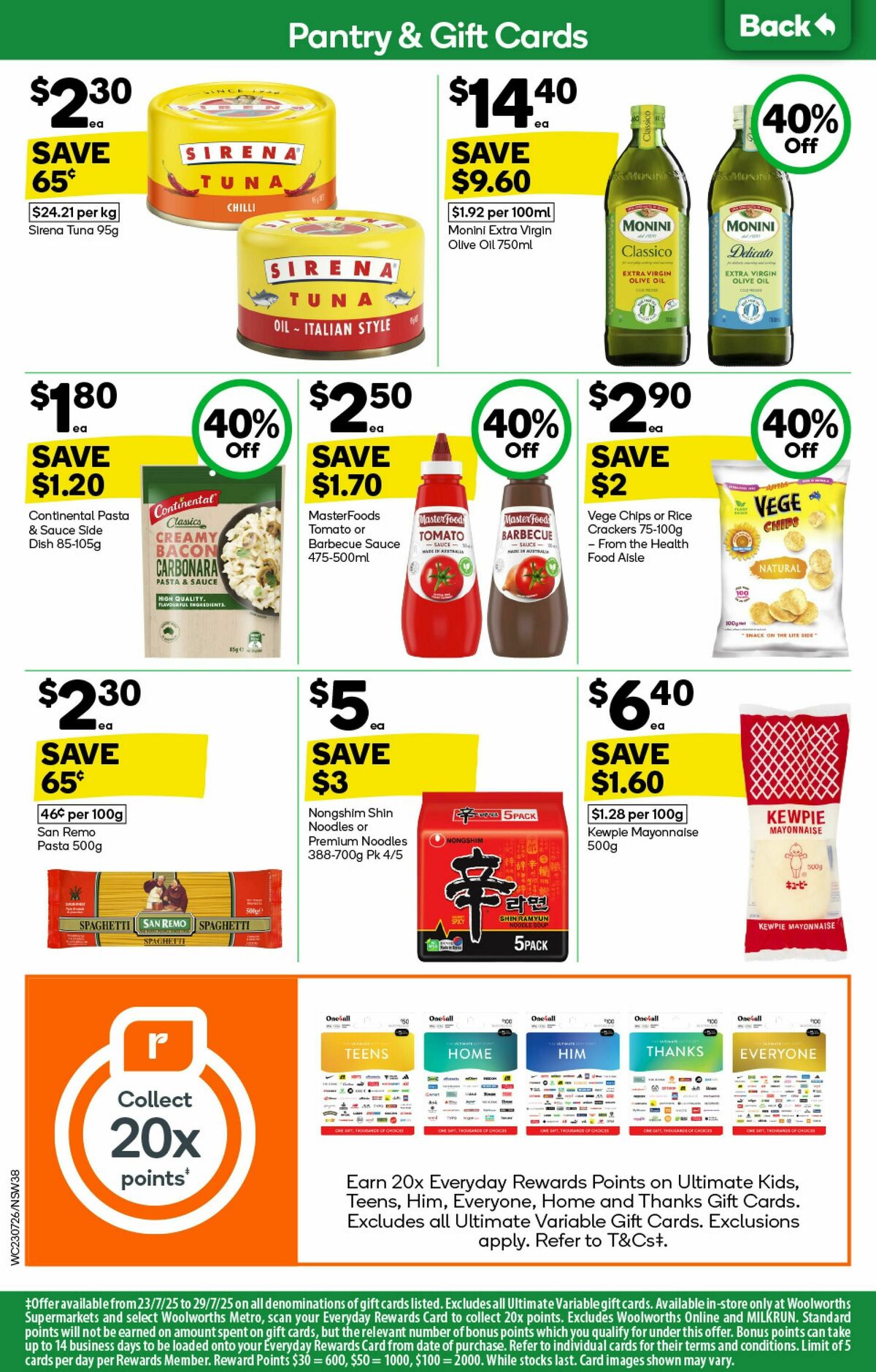 Woolworths Catalogues from 23 July