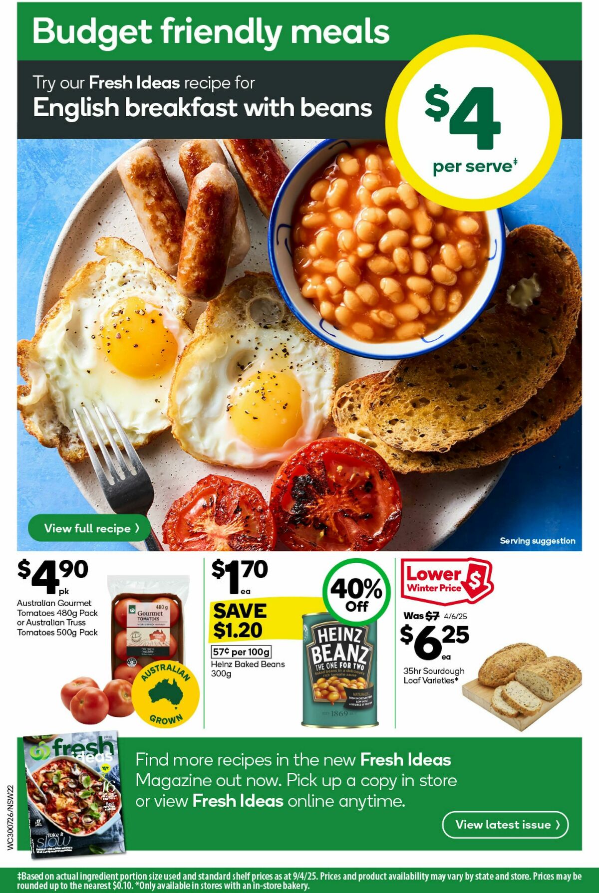 Woolworths Catalogues from 30 July