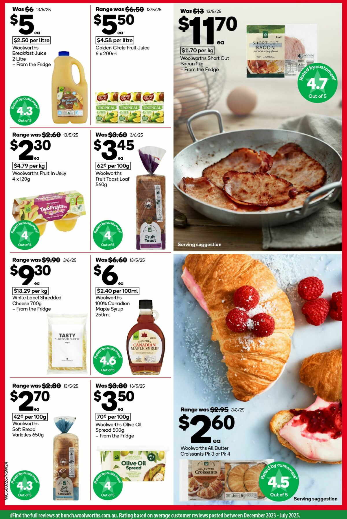 Woolworths Catalogues from 30 July