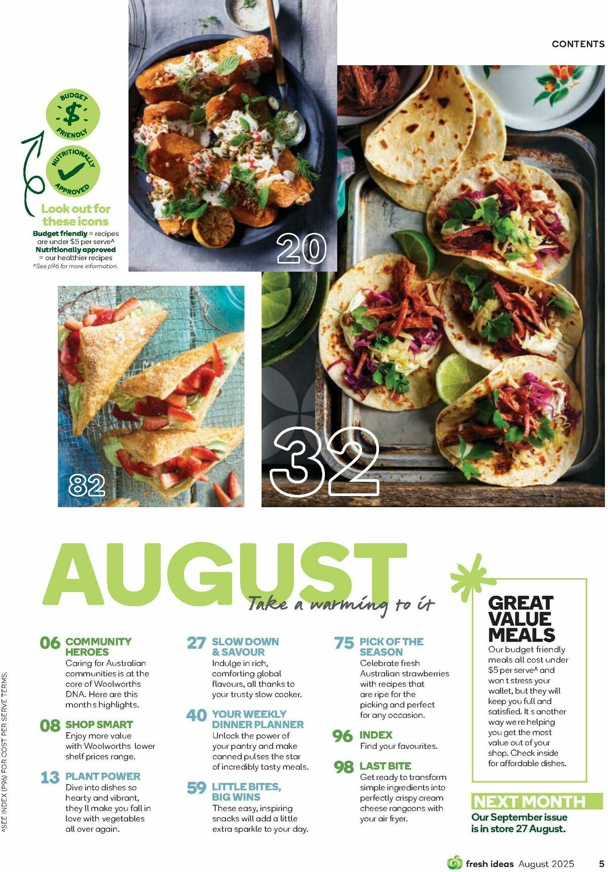 Woolworths Fresh Ideas Magazine August Catalogues from 1 August