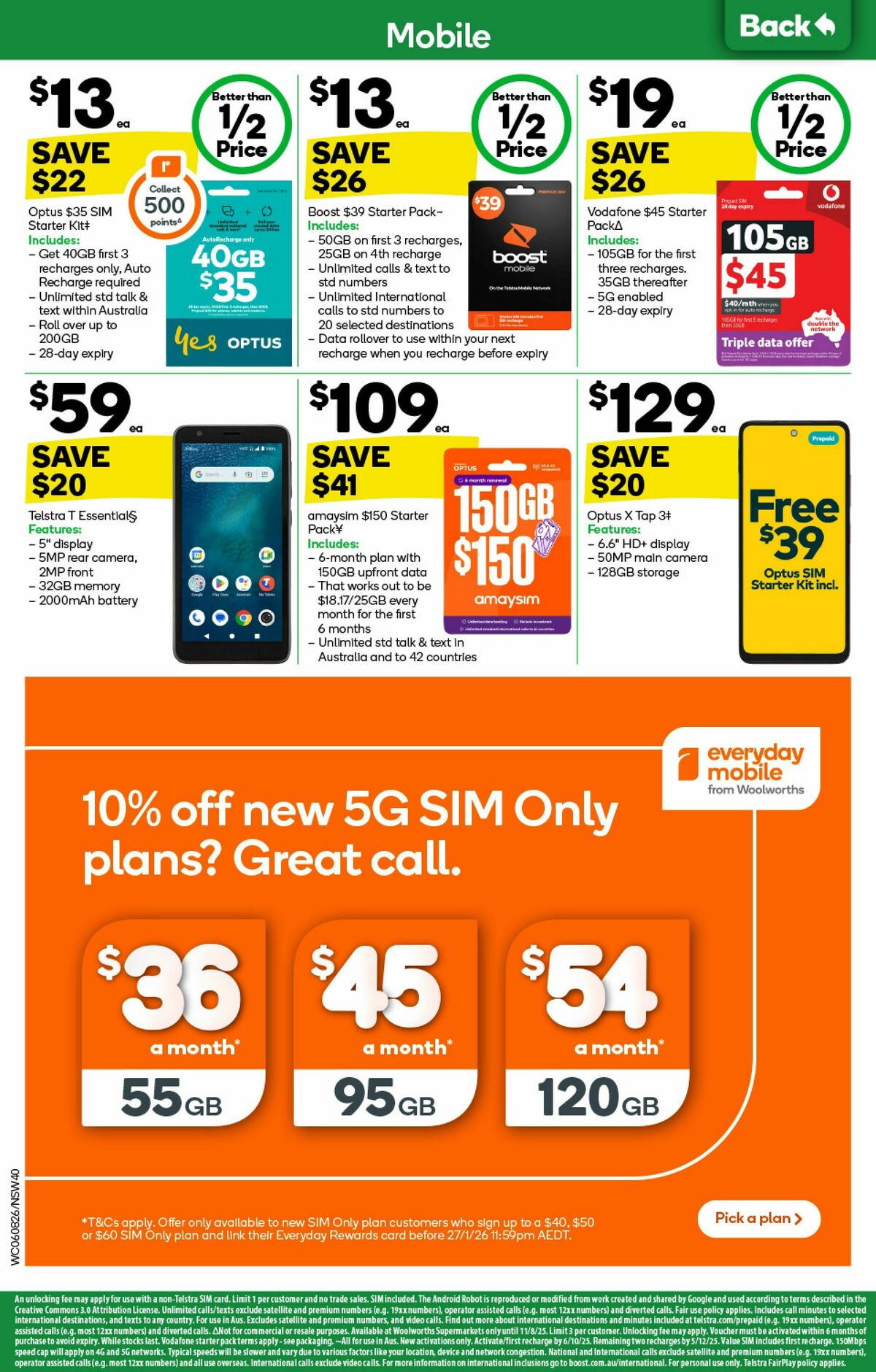 Woolworths Catalogues from 6 August