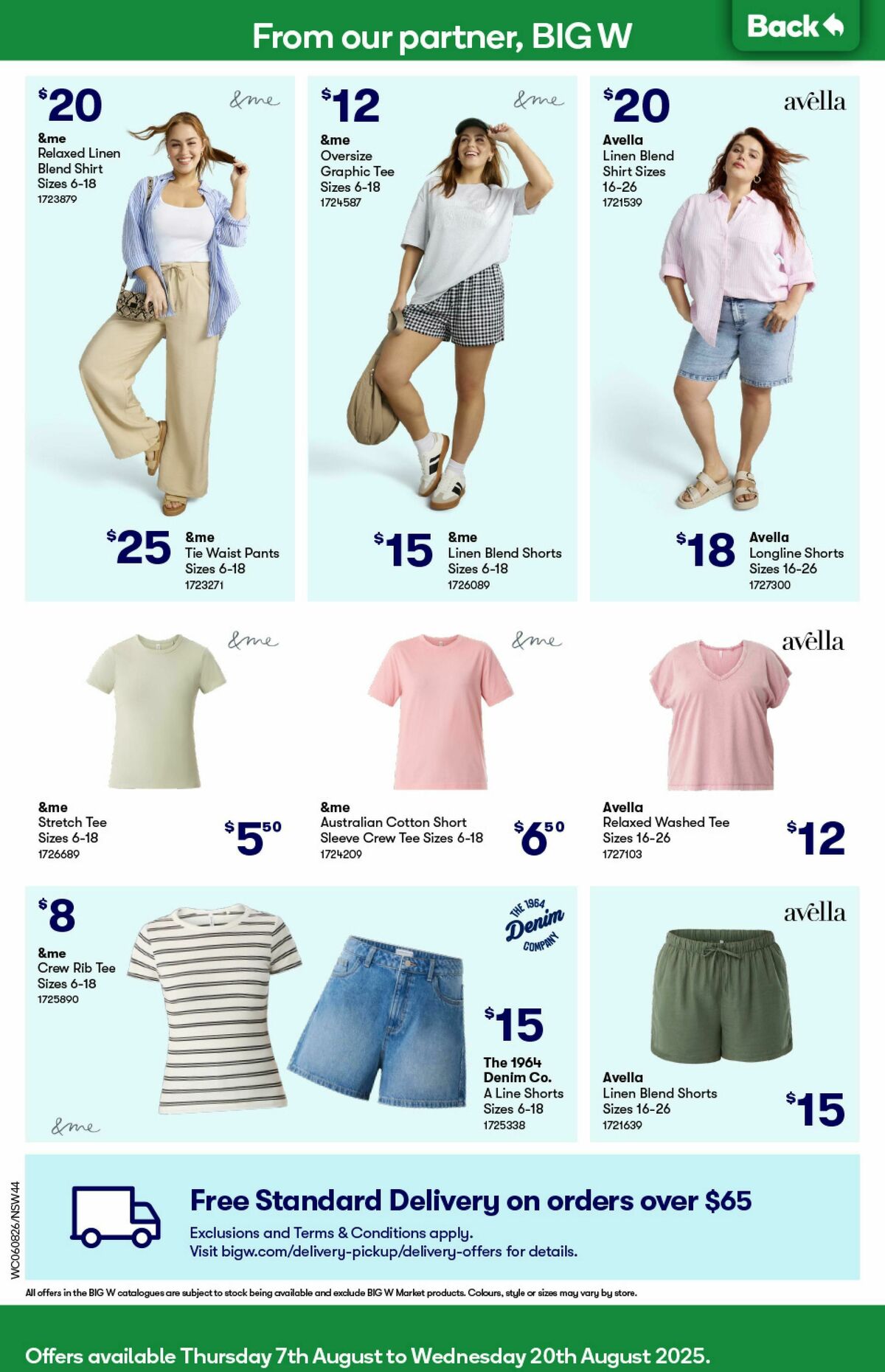 Woolworths Catalogues from 6 August