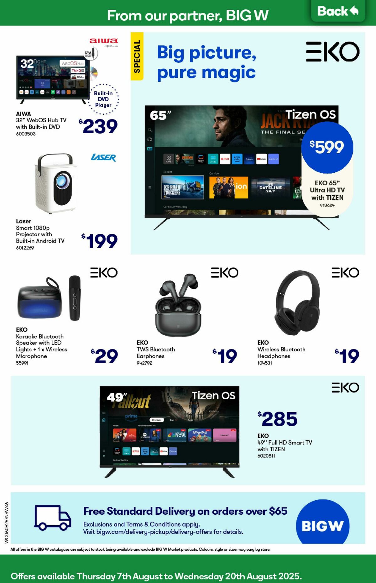 Woolworths Catalogues from 6 August