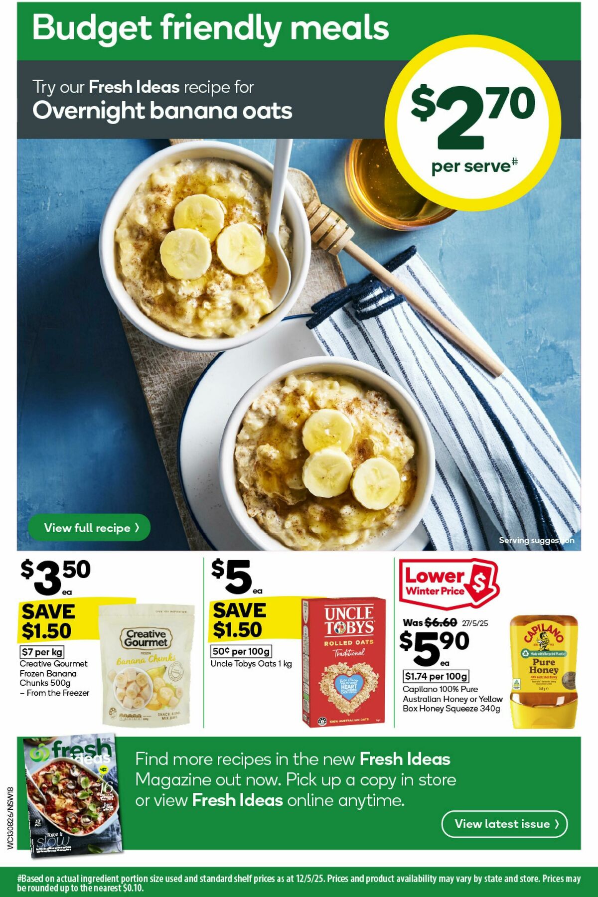 Woolworths Catalogues from 13 August