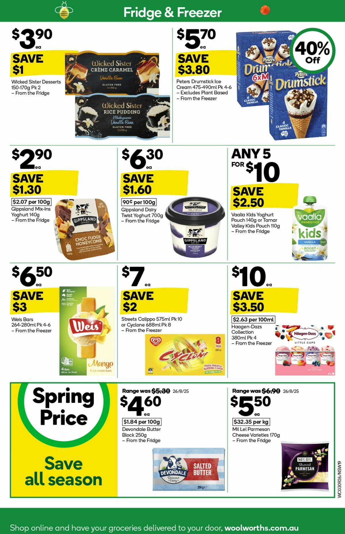 Woolworths Catalogues from 3 September