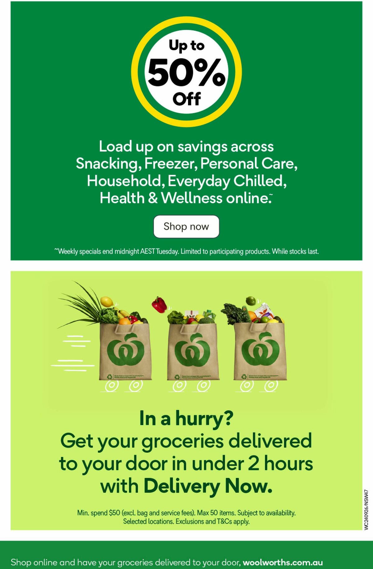 Woolworths Catalogues from 24 September