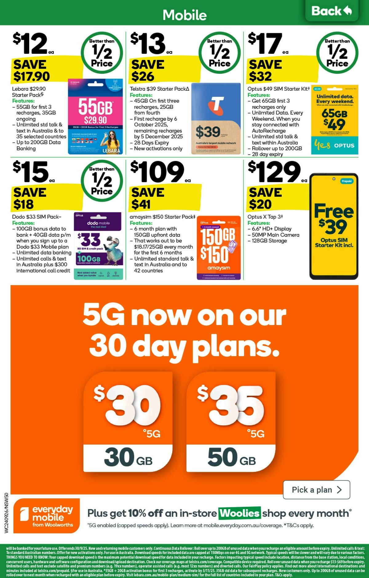 Woolworths Catalogues from 24 September