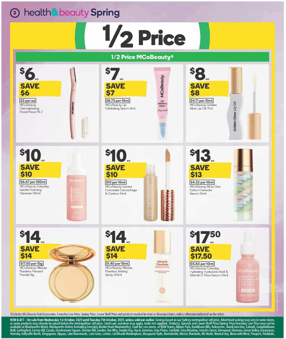 Woolworths Spring Health & Beauty Catalogues from 1 October