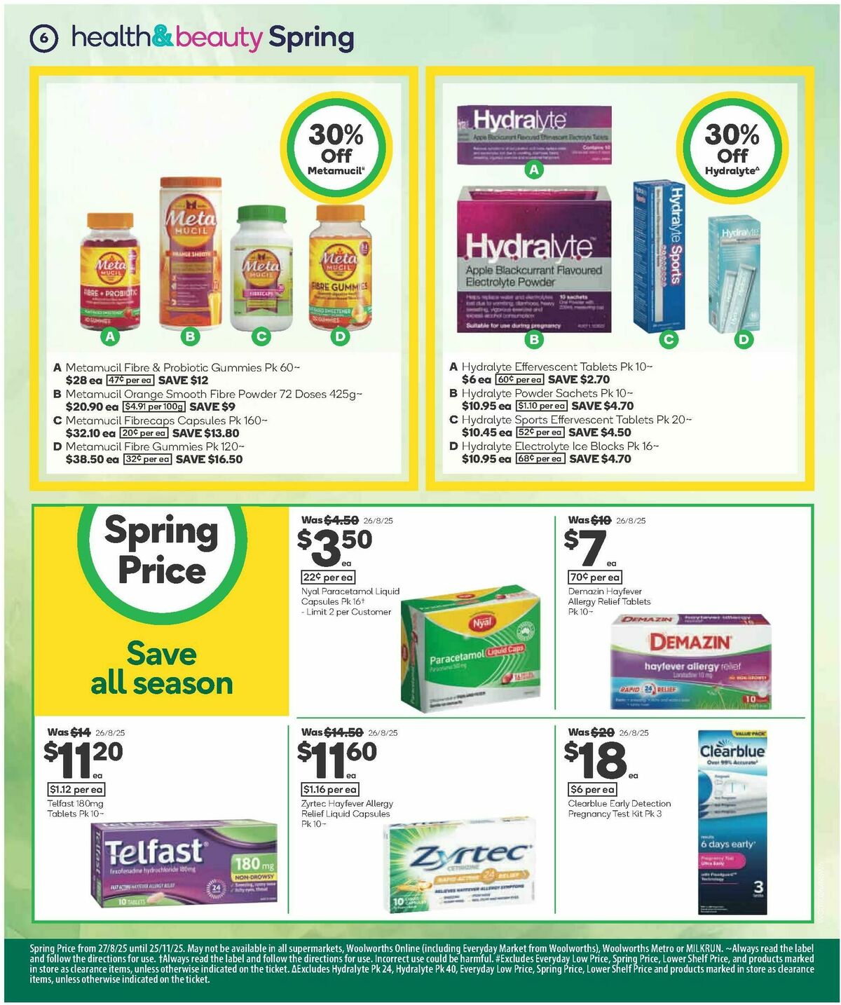 Woolworths Spring Health & Beauty Catalogues from 1 October