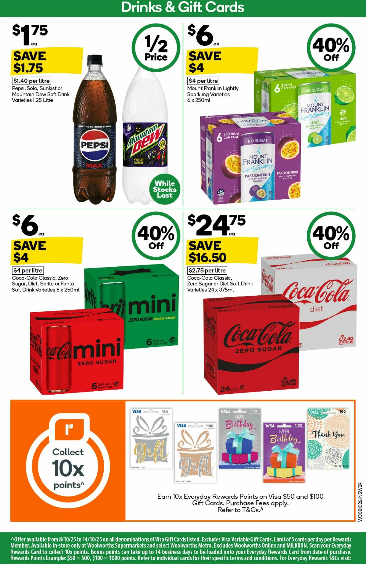 Woolworths Catalogues from 8 October