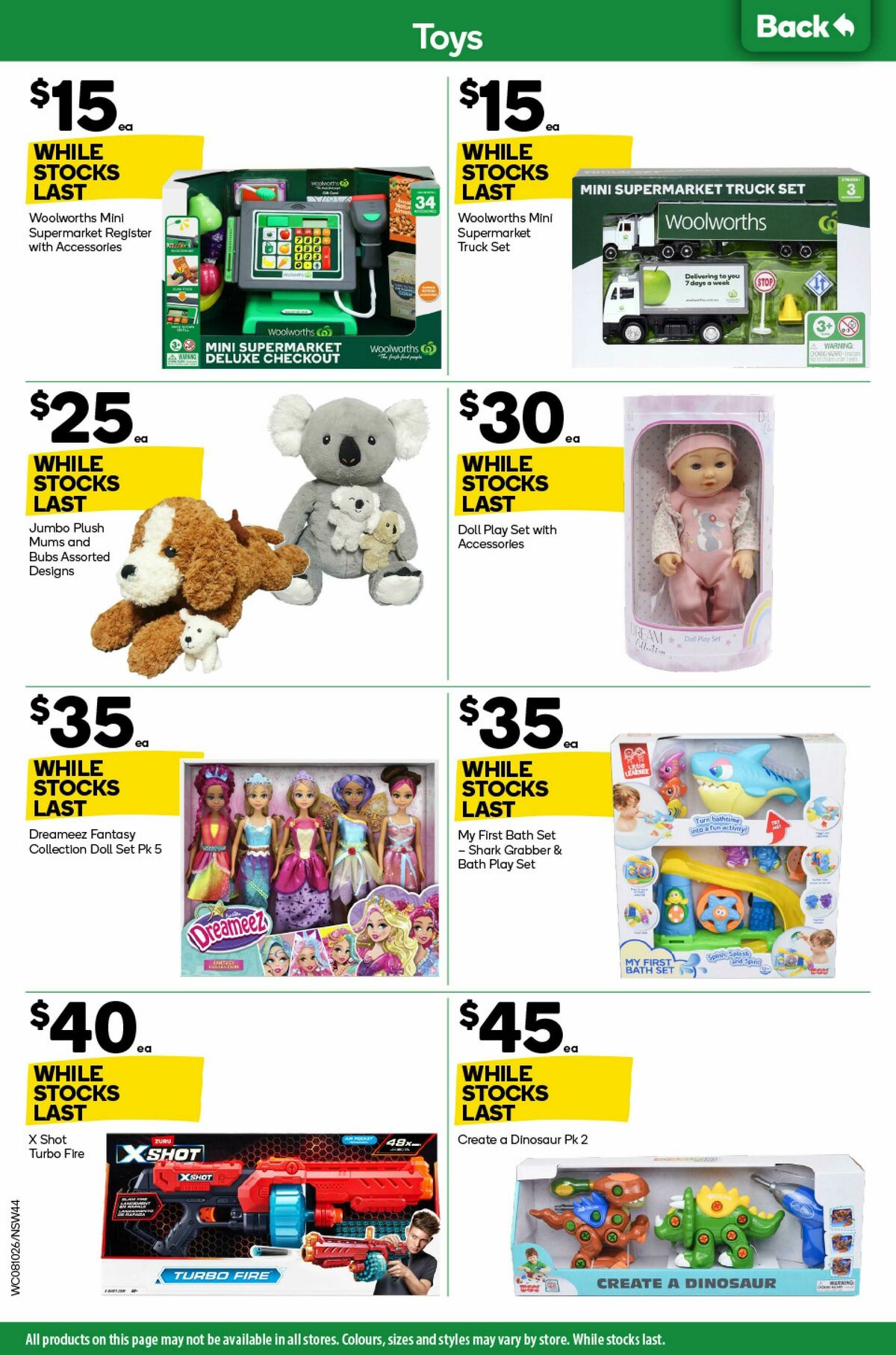Woolworths Catalogues from 8 October