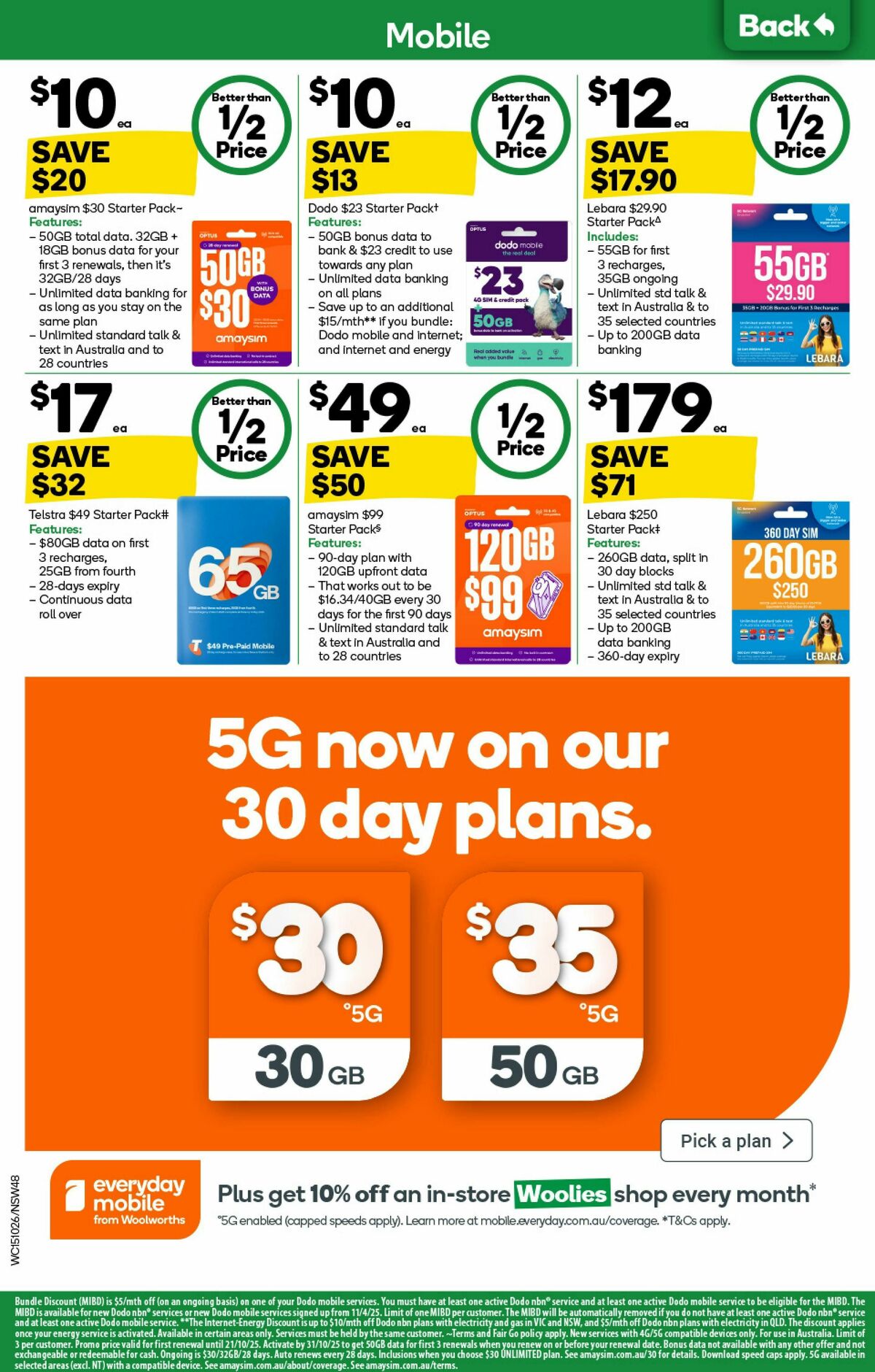 Woolworths Catalogues from 15 October