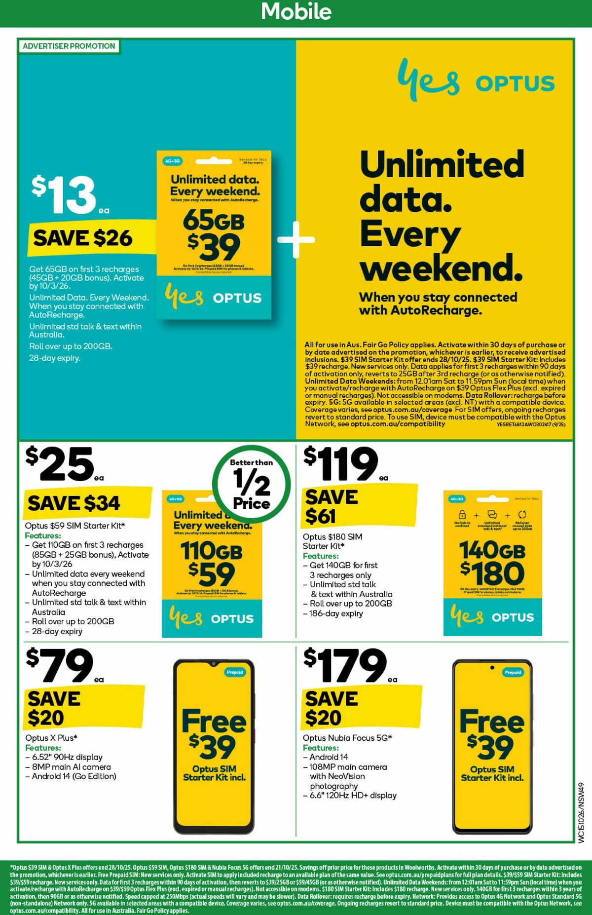 Woolworths Catalogues from 15 October