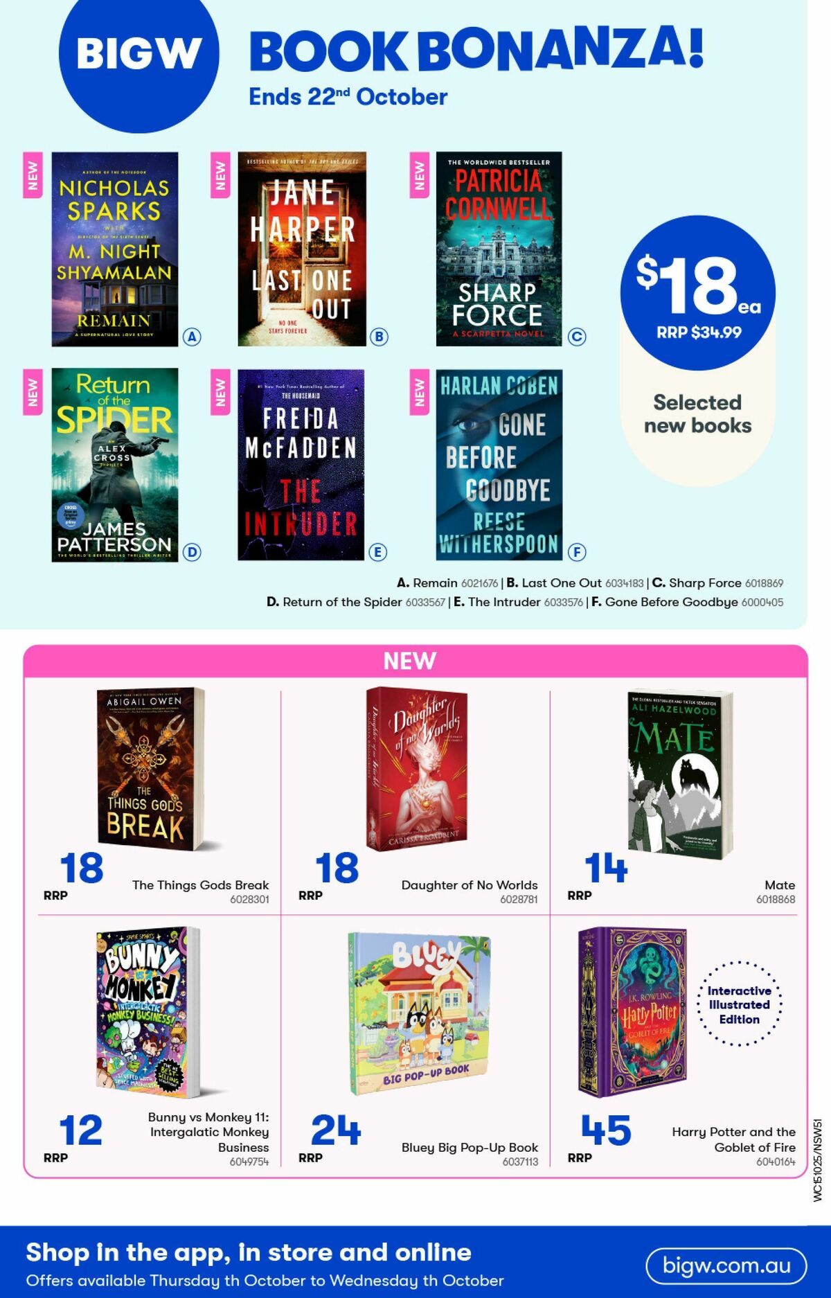 Woolworths Catalogues from 15 October