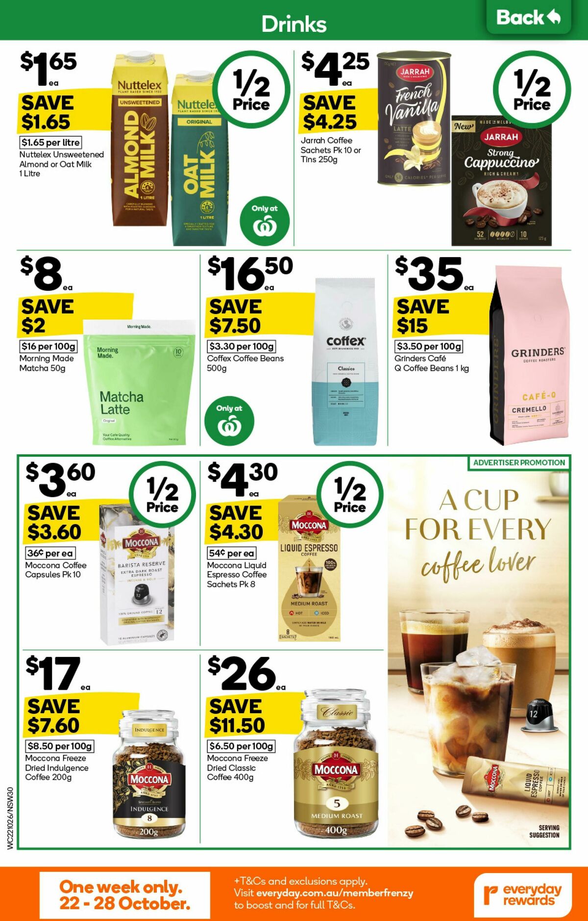 Woolworths Catalogues from 22 October