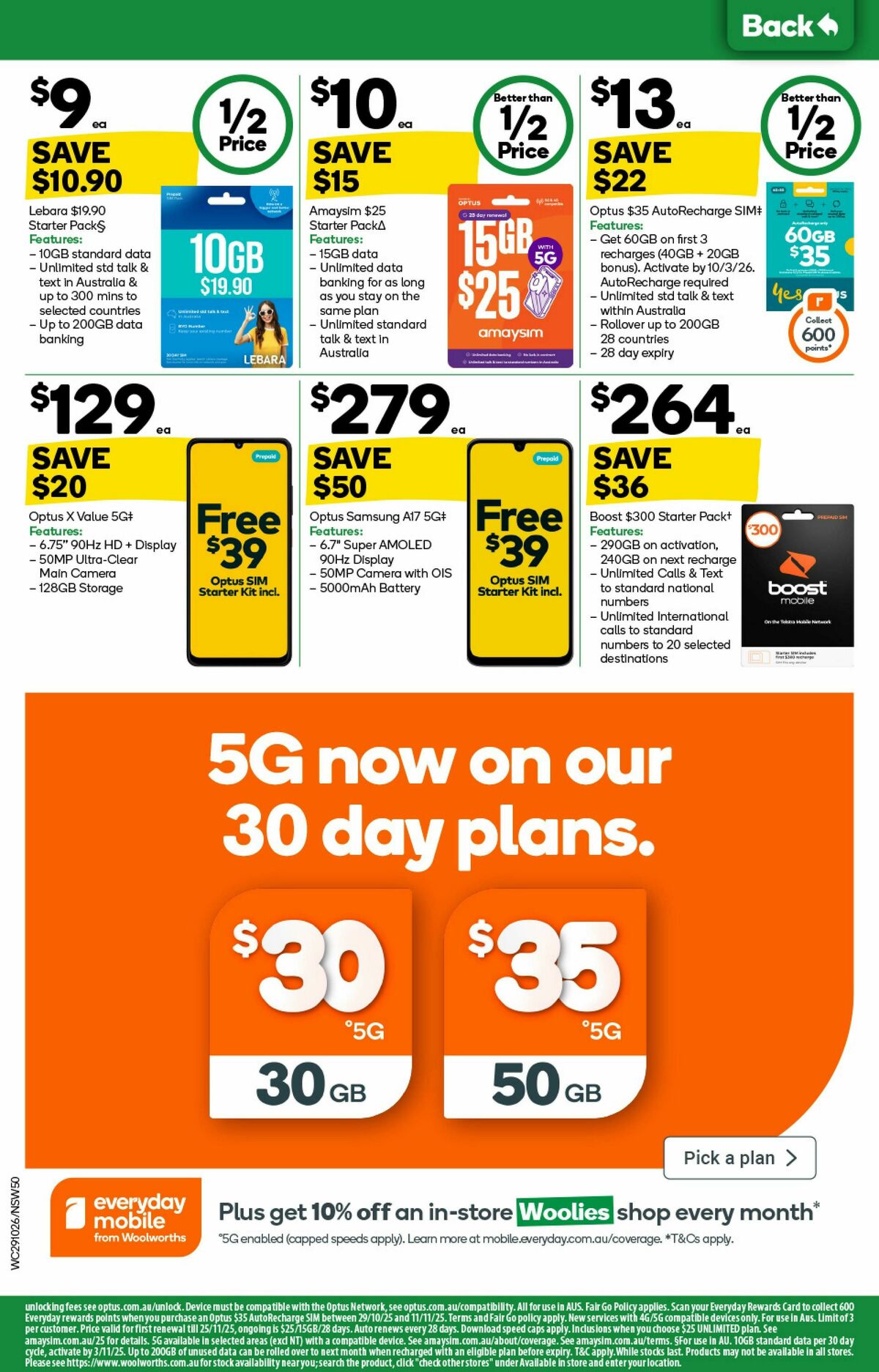 Woolworths Catalogues from 29 October