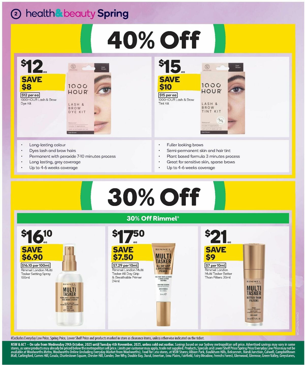 Woolworths Spring Health & Beauty Catalogues from 29 October