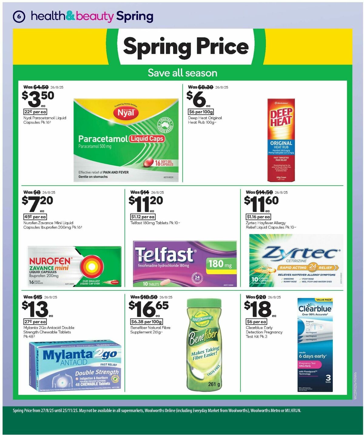 Woolworths Spring Health & Beauty Catalogues from 29 October