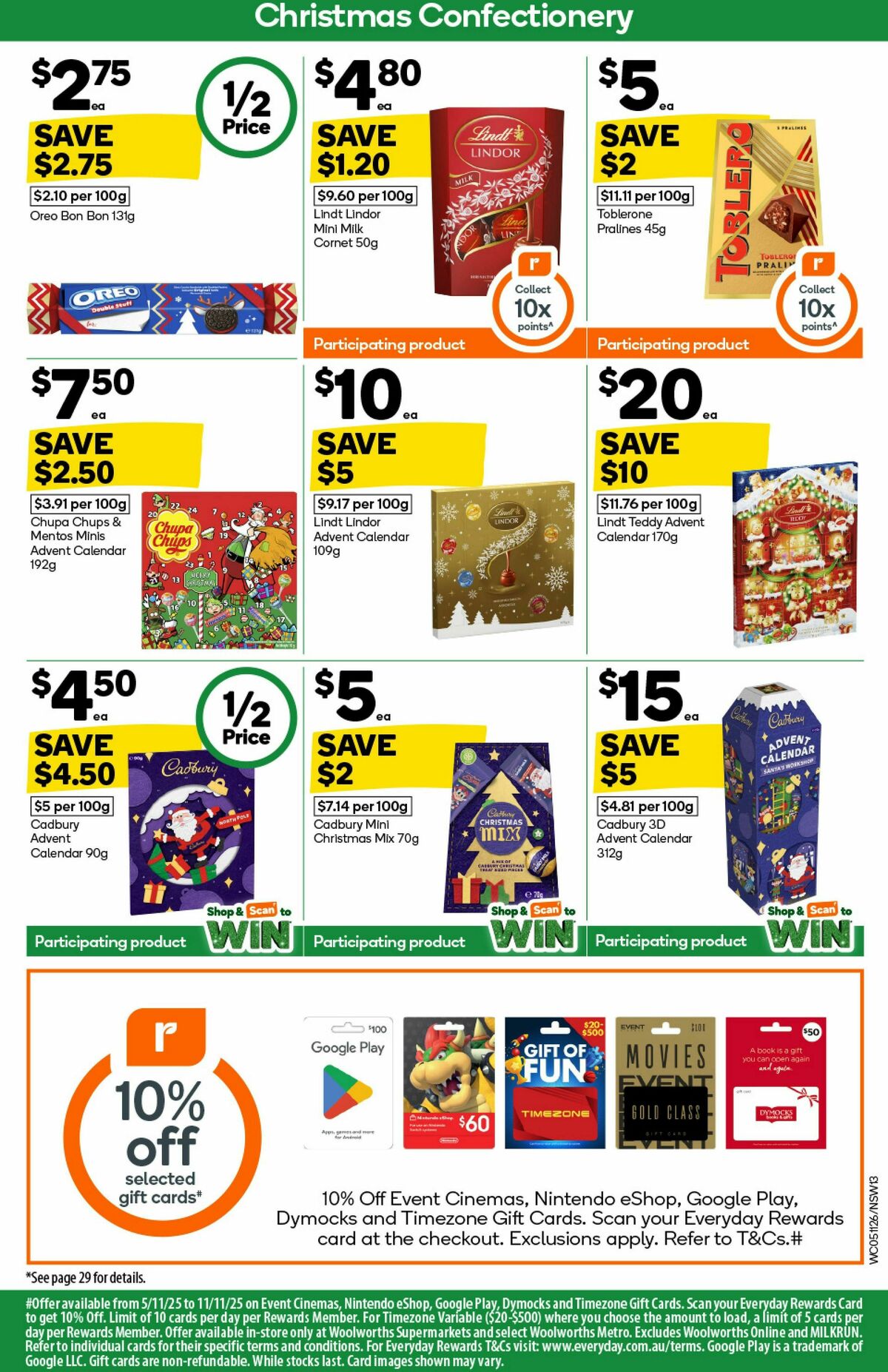 Woolworths Catalogues from 5 November