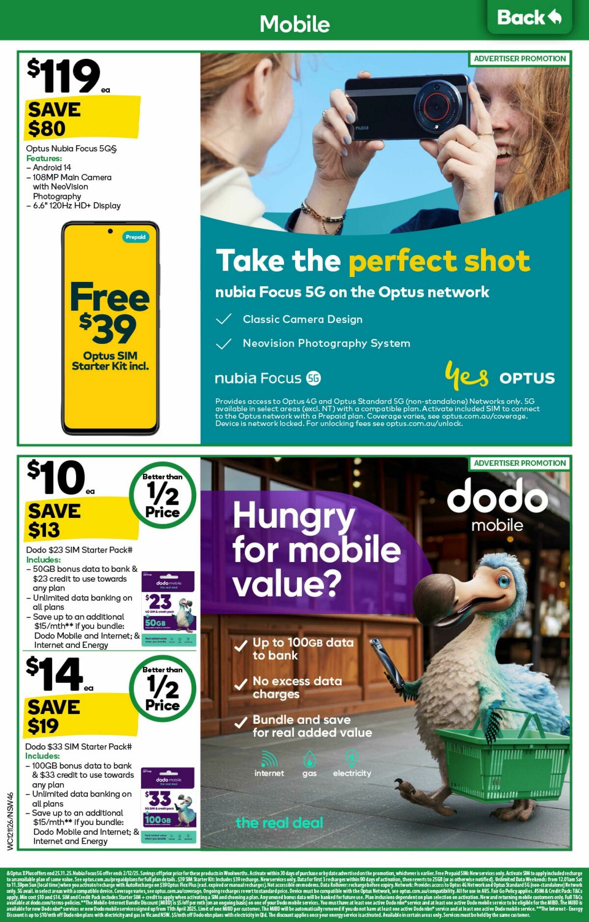 Woolworths Catalogues from 12 November
