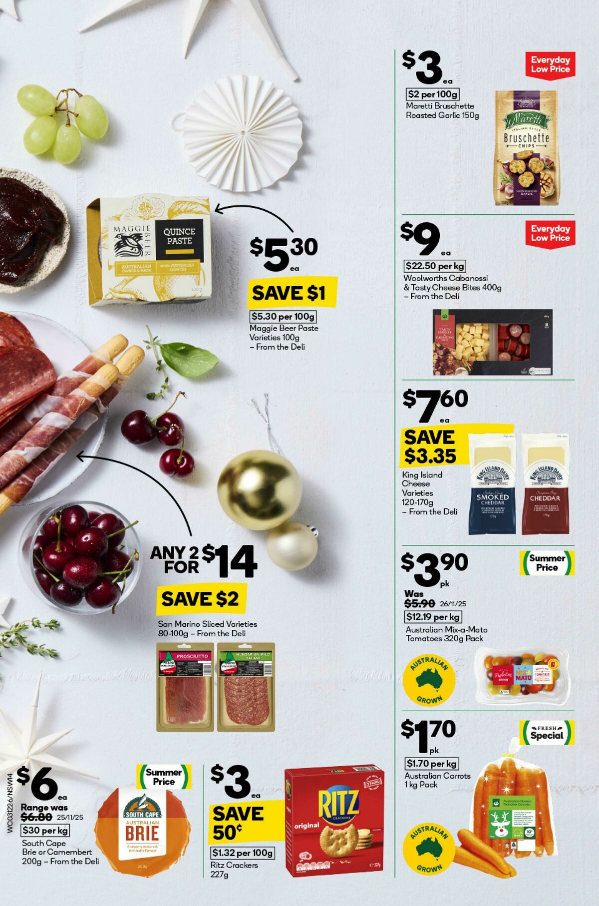 Woolworths Catalogues from 3 December