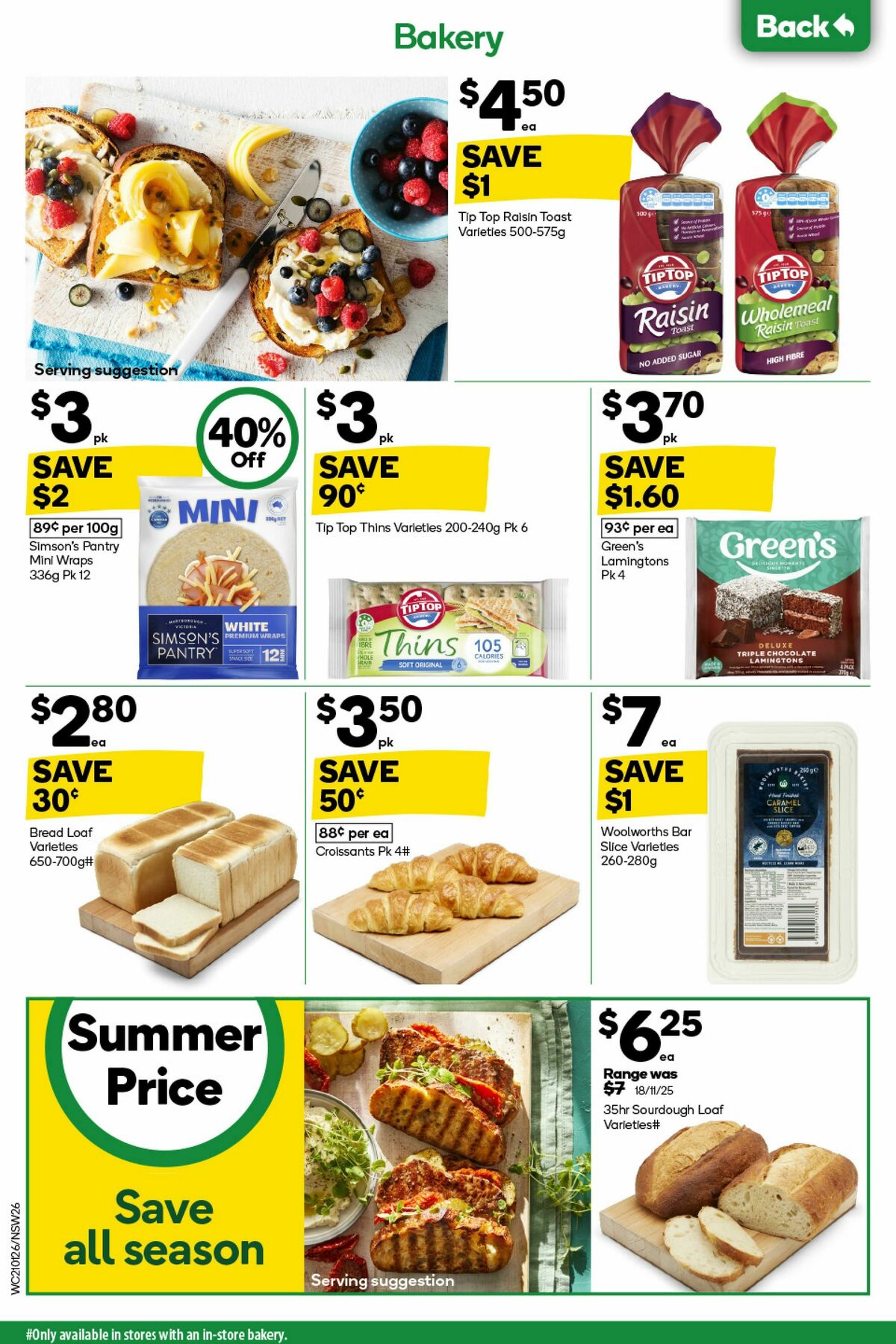 Woolworths Catalogues from 21 January