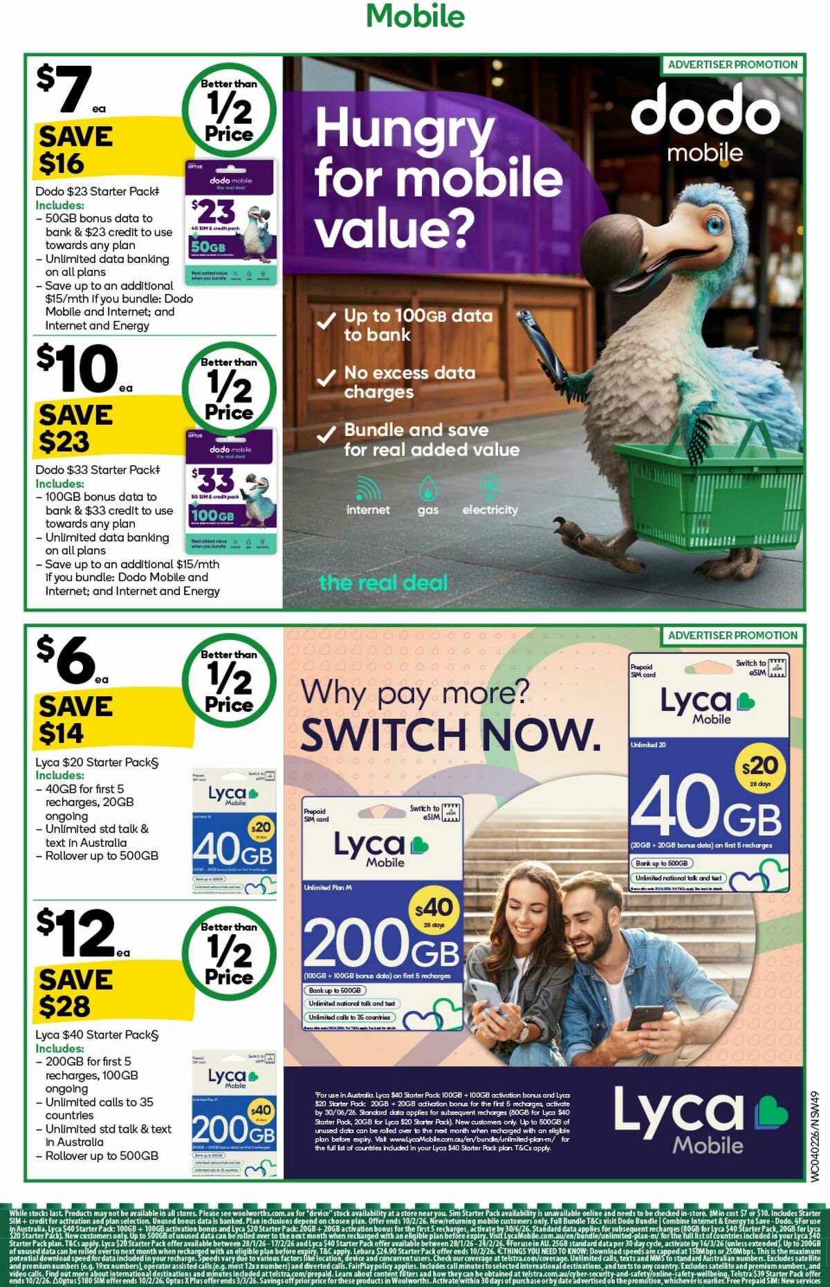 Woolworths Catalogues from 4 February