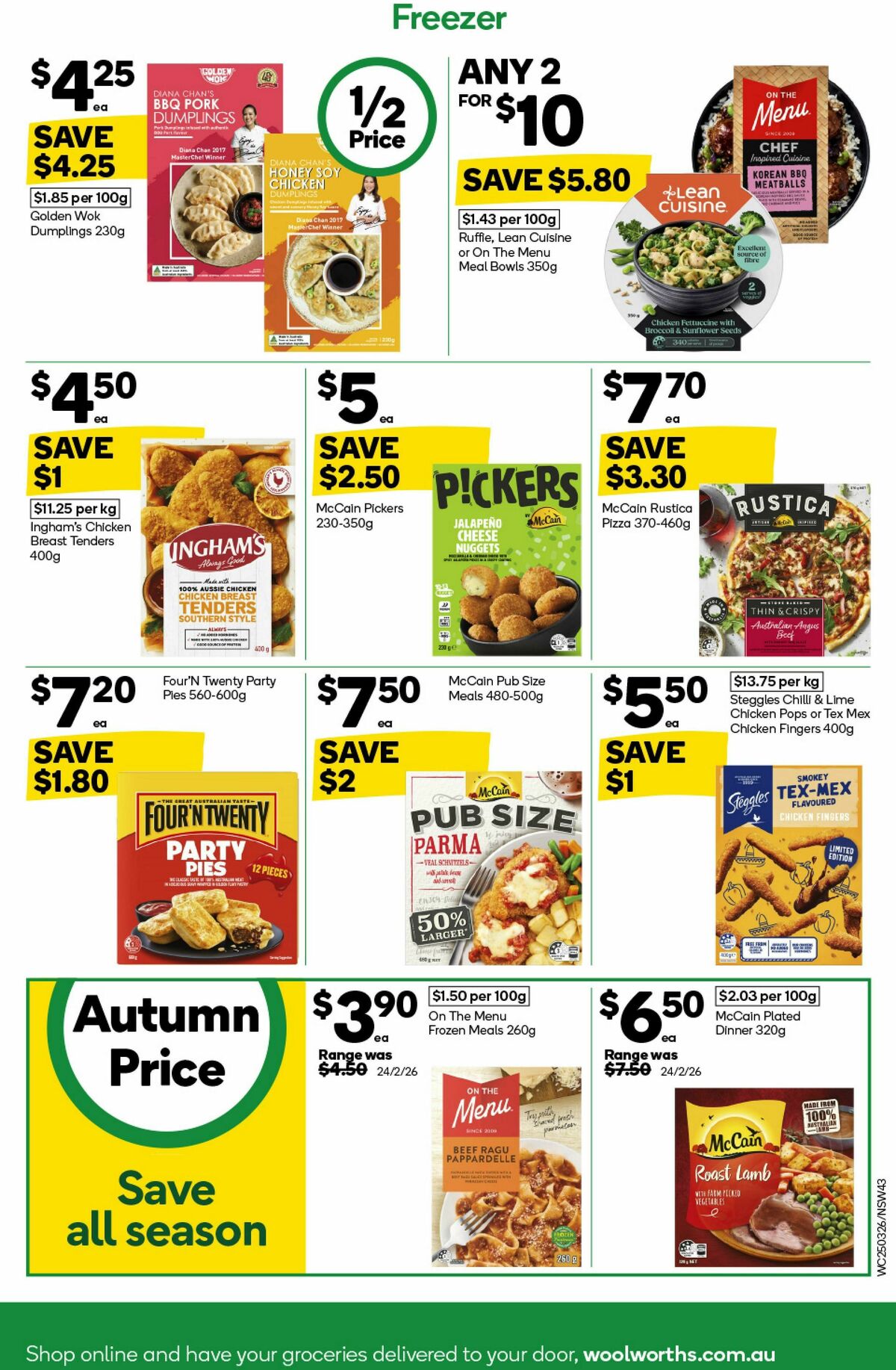 Woolworths Catalogues from 25 March