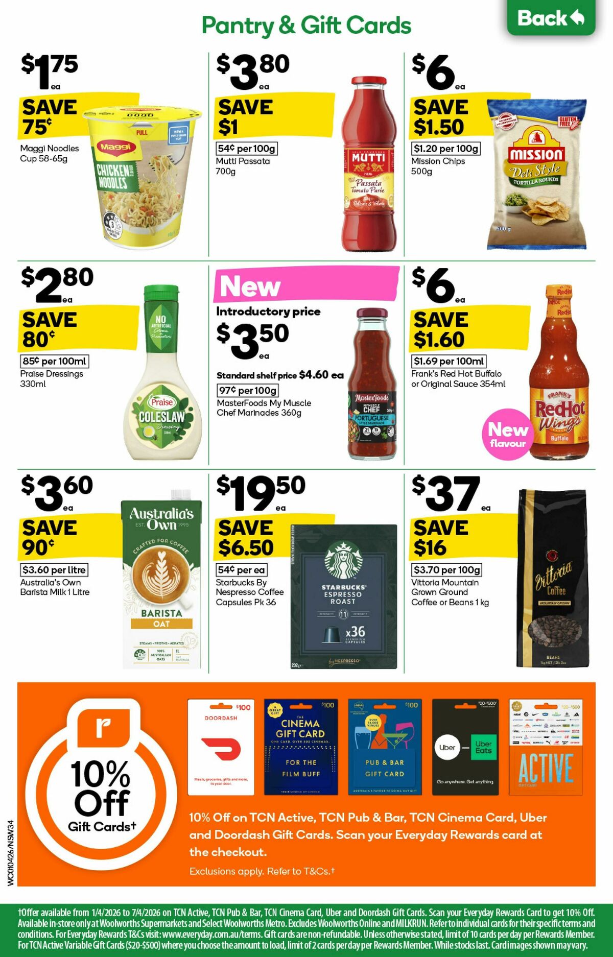 Woolworths Catalogues from 1 April