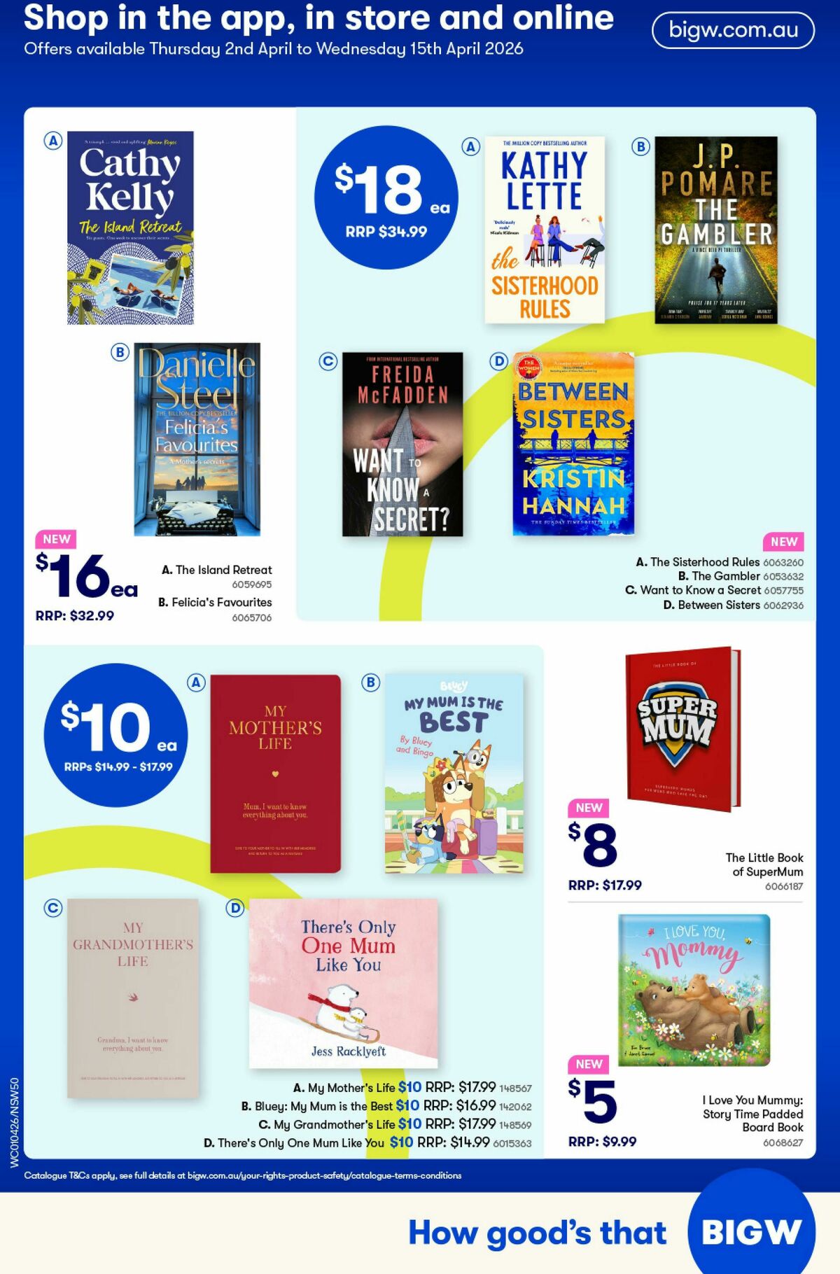 Woolworths Catalogues from 1 April