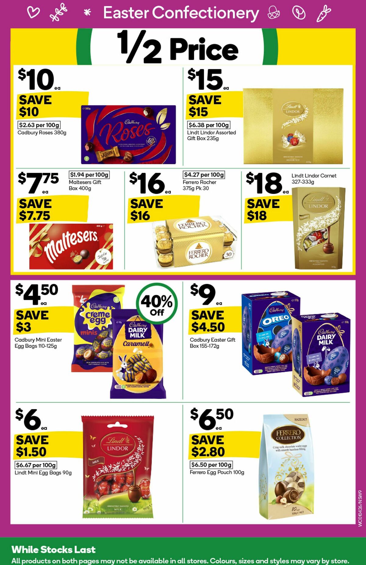 Woolworths Catalogues from 1 April